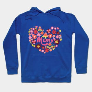 Mom Floral Heart Hoodie